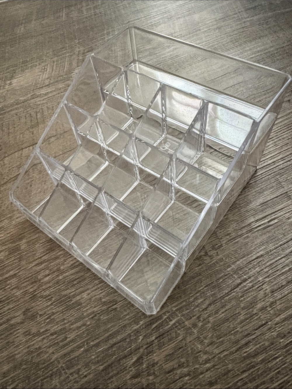 Clear Cosmetic Organizer with 12 Compartments - Transparent Makeup Holder